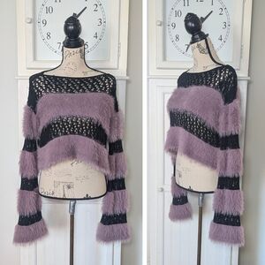 Bad A$$ Bit¢h Hot Girl Cropped fuzzy Sweater